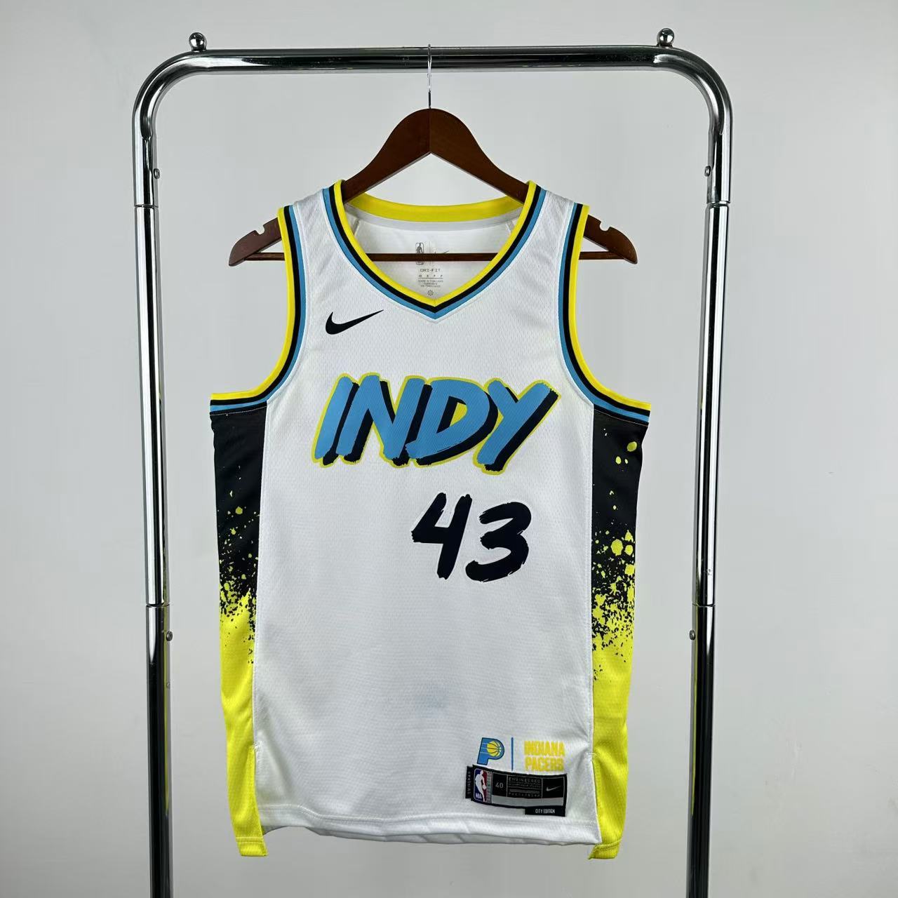 Men Indiana Pacers #43 Siakam White City Edition Season Nike 2025 NBA Jersey->boston celtics->NBA Jersey